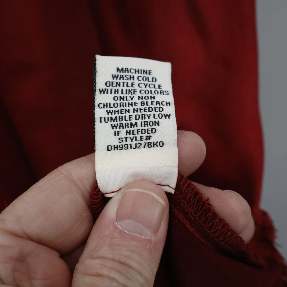 Madden Girl Asymmetrical Slip Dress Womens‎ XS Red
